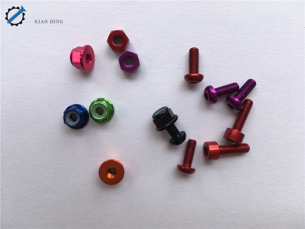 M3x6mm Red Button Head 7075 Aluminum Screws