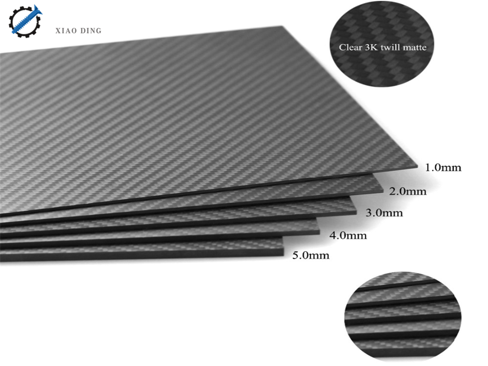 3K Twill Matte Full Carbon Fiber Sheets