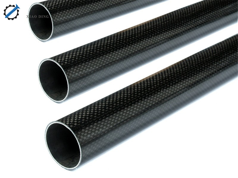 3K Full Carbon Fiber Twill Matte Tubes